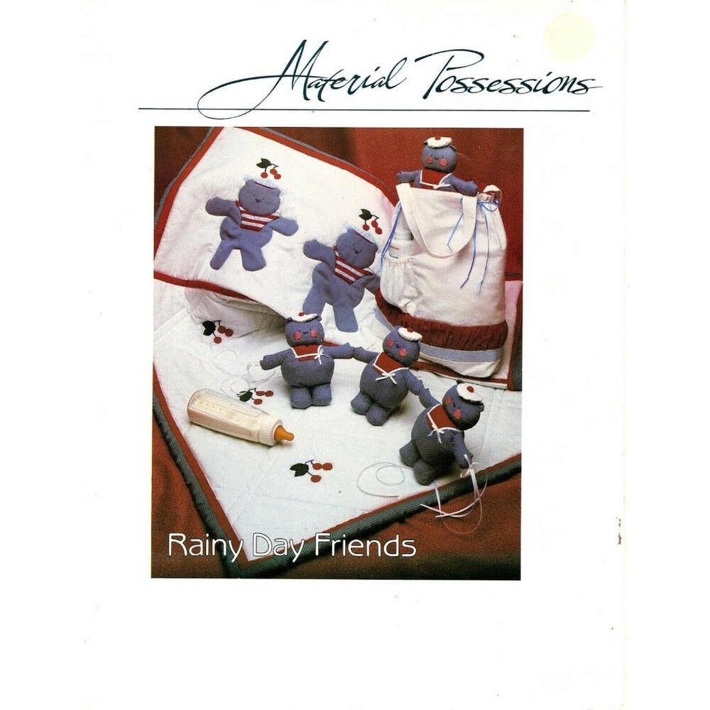 Vanessa Ann Rainy Day Friends Diaper Bag, Crib Toy and Bear Quilt Pattern